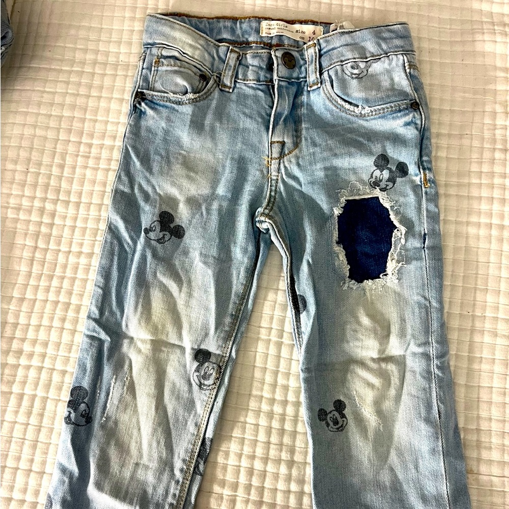 Zara kids disney jeans